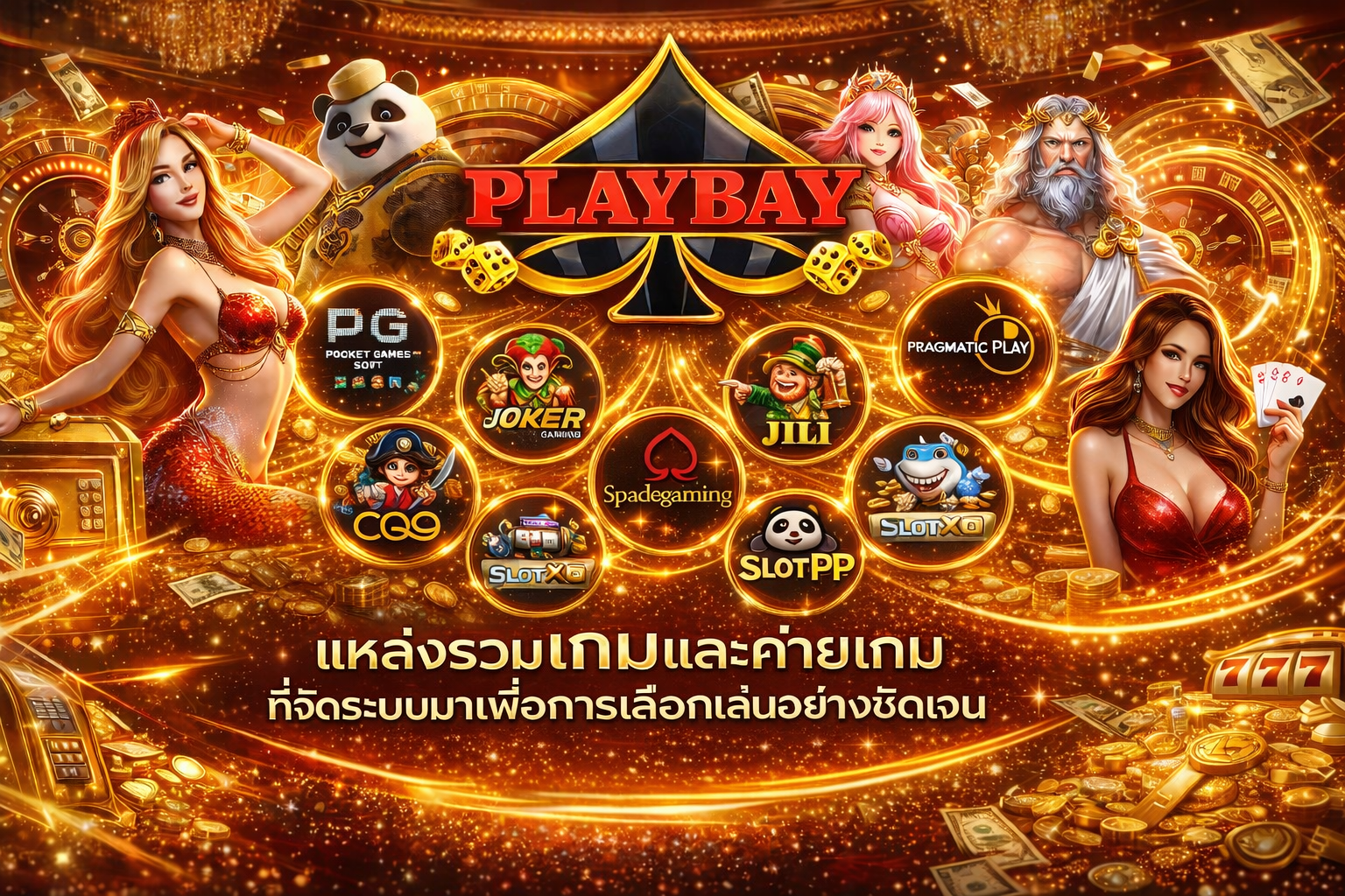 PLAYBAY แหล่งรวมเกมและค่ายเกมที่จัดระบบมาเพื่อการเลือกเล่นอย่างชัดเจน